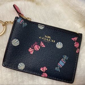 **COACH** CANDY-THEME CARD CASE (NAVY) [SOLD]